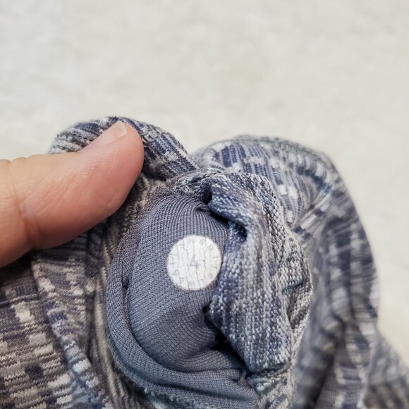 Lululemon Wunder Under High Rise Gray White  Active 21" Inseam Cropped Legging 4 - Picture 2 of 6